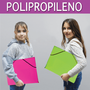 Polipropileno - Carpeta folio goma solapa - carpeta goma fuelle - maletin fuelle - libretas con funda transparente