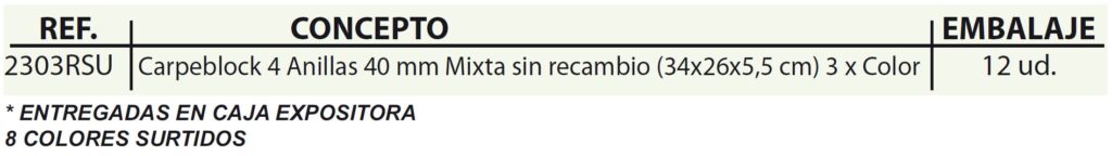 CARPEBLOCK CARTÓN FORRADO PLASTIFICADO MATE CIERRE GOMA 02