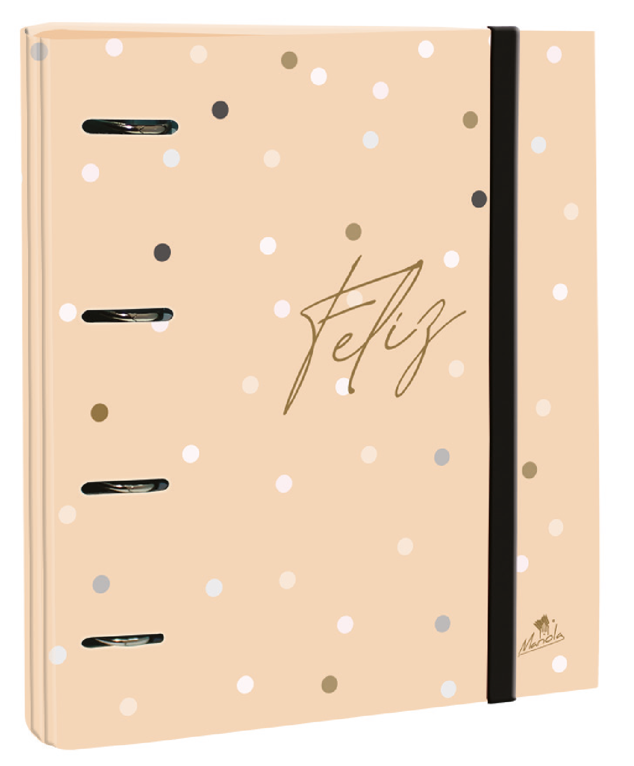 EXPOSITOR CON 10 CARPEBLOCK 4 ANILLAS 40MM CON RECAMBIO CARTON FORRADO EN PAPEL PLASTIFICADO MATE CON FRASES Y CIERRE GOMA