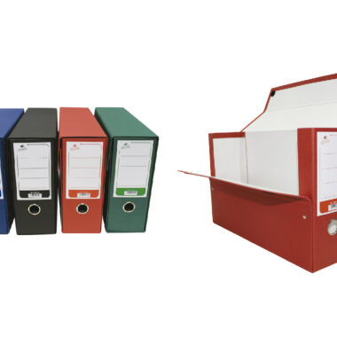 CAJA TRANSFERENCIA CARTÓN FORRADO EN GELTEX CON OLLADO