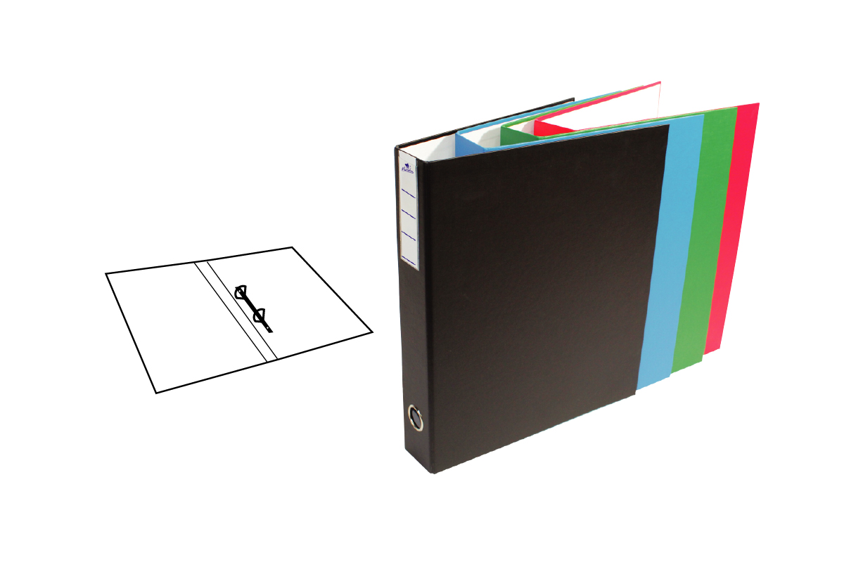 05.CARPETA ANILLAS CARTON FORRADO EN POLIPROPILENO CON TARJETERO Y OLLADO