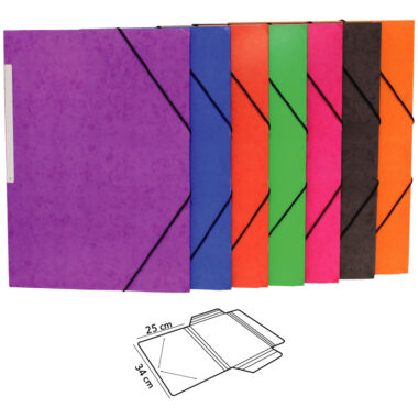 CARPETA Fº COLOR CARTÓN SIMILPRESPAN CON ETIQUETA EN LOMO 500 gr.