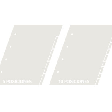 SEPARADOR A4 CARTULINA BLANCA 180gr. CON TALADRO