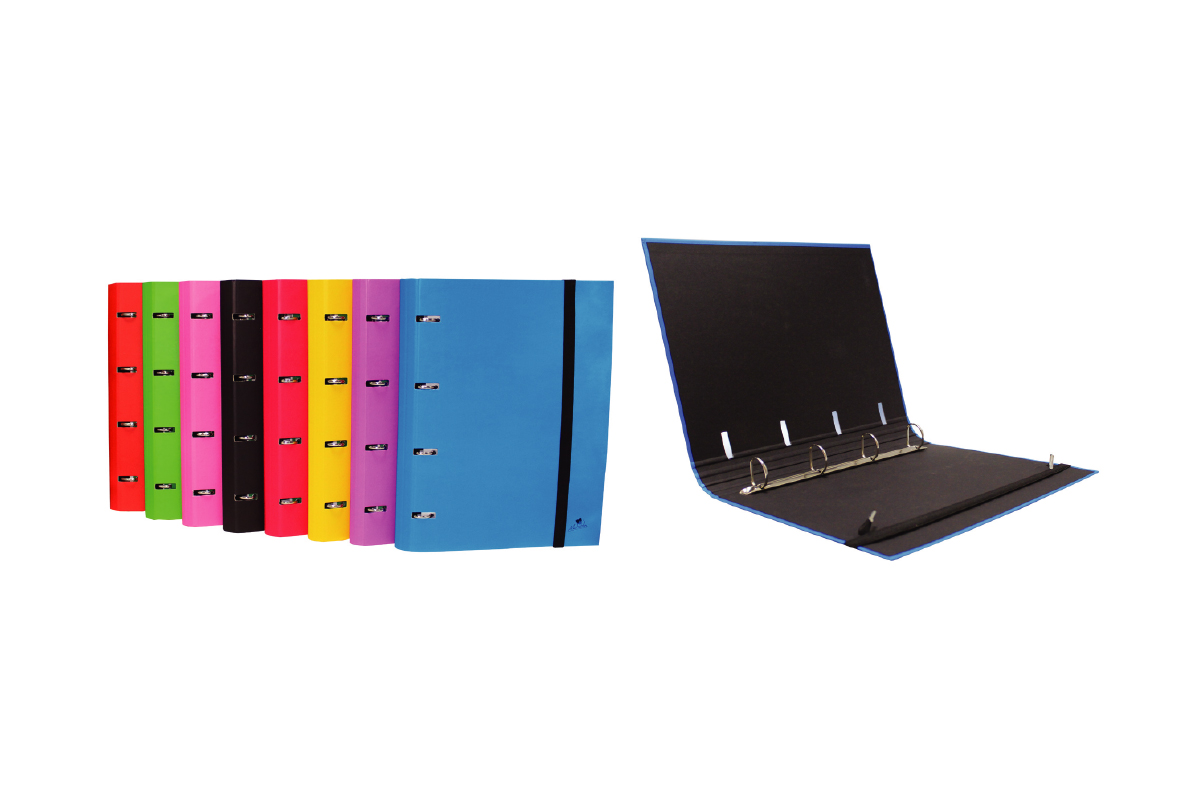 10.CARPEBLOCK CARTON FORRADO PLASTIFICADO CIERRE GOMA