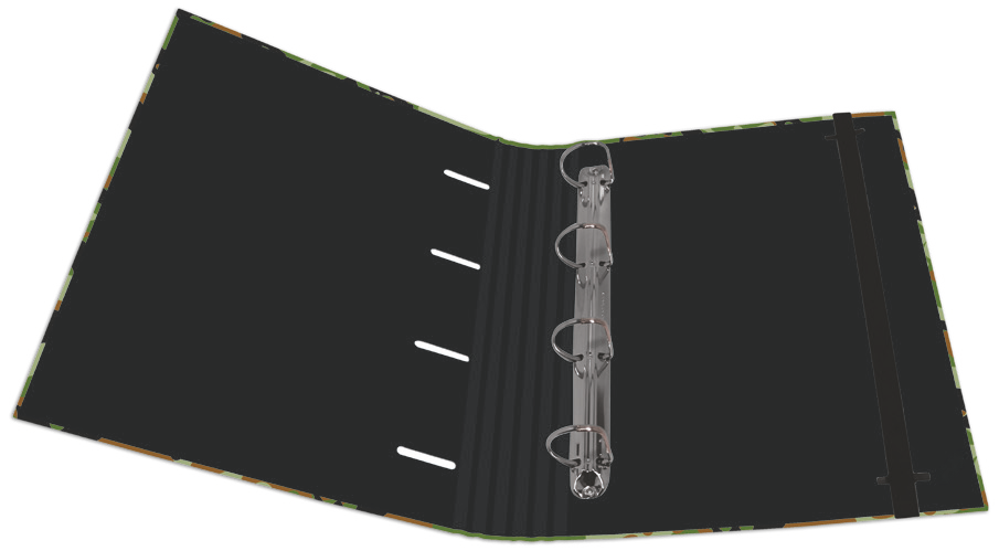 EXPOSITOR CARPEBLOCK 4 ANILLAS 40 MM CARTÓN FORRADO EN PAPEL IMPRESO CON DISEÑOS PLASTIFICADO MATE - Imagen 7