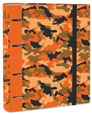 EXPOSITOR CARPEBLOCK 4 ANILLAS 40 MM CARTÓN FORRADO EN PAPEL IMPRESO CON DISEÑOS PLASTIFICADO MATE - Imagen 3