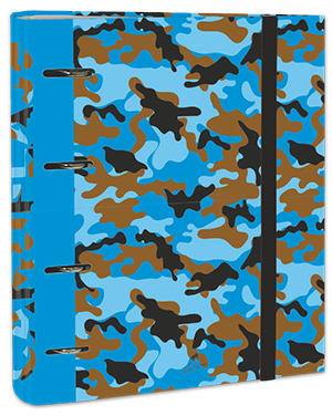 EXPOSITOR CARPEBLOCK 4 ANILLAS 40 MM CARTÓN FORRADO EN PAPEL IMPRESO CON DISEÑOS PLASTIFICADO MATE - Imagen 4