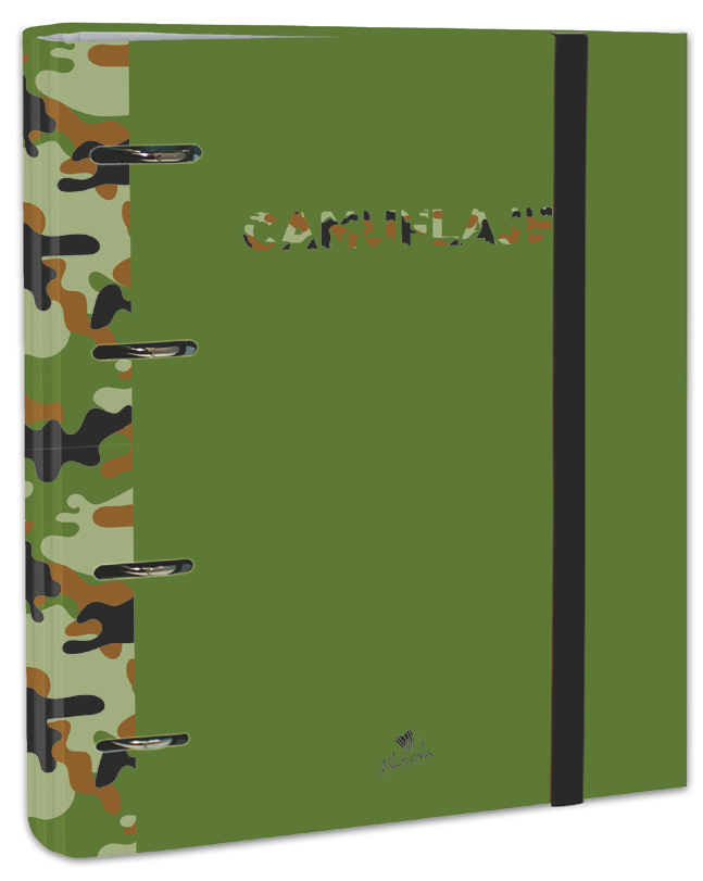 EXPOSITOR CARPEBLOCK 4 ANILLAS 40 MM CARTÓN FORRADO EN PAPEL IMPRESO CON DISEÑOS PLASTIFICADO MATE - Imagen 6