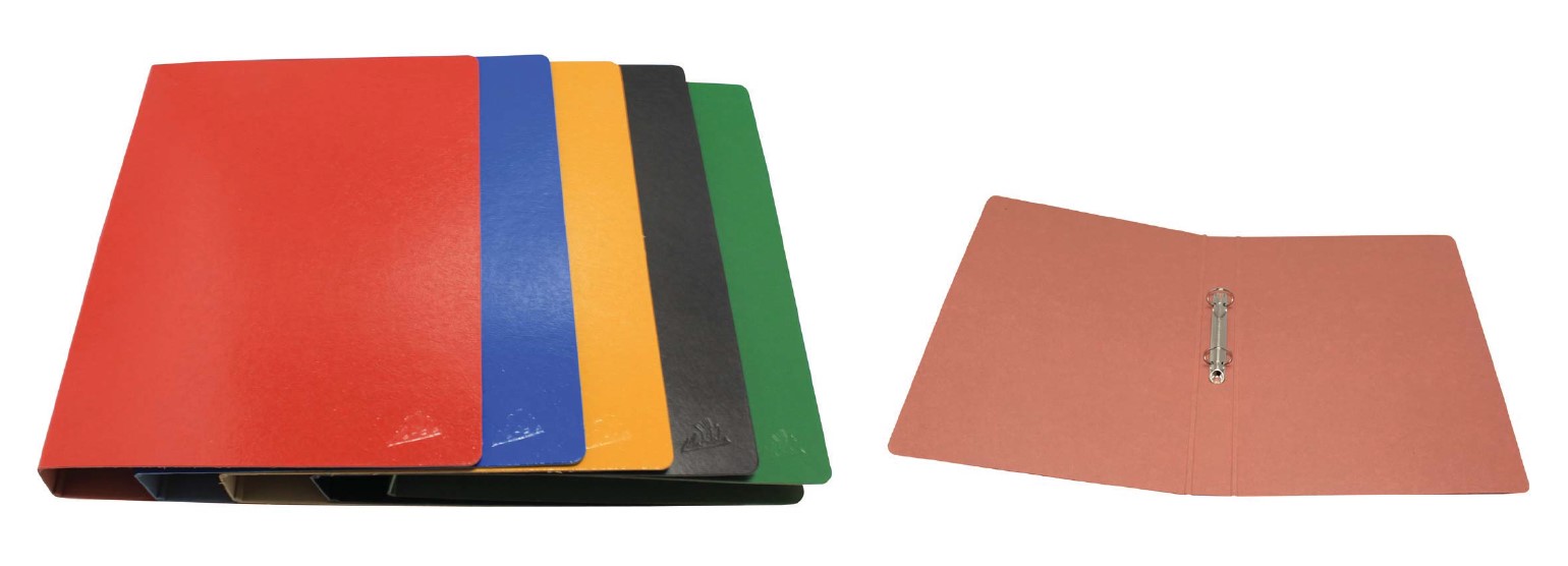 518 CARPETA ANILLAS CARTON COMPACTO GOFRADO COLORES