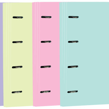 CARPEBLOCK CARTÓN FORRADO PAPEL PASTEL PLASTIFICADO MATE CIERRE GOMA 25mm - SIN RECAMBIO