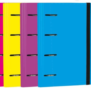 CARPEBLOCK CARTÓN FORRADO PLASTIFICADO MATE CIERRE GOMA 40mm (con recambio)